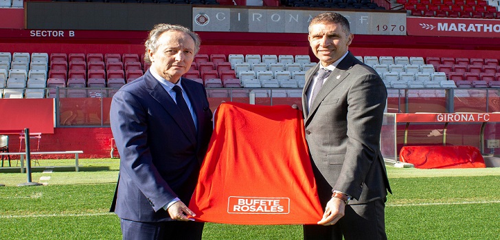 El Girona FC ficha como patrocinador al Bufete Rosales para la trasera de la camiseta